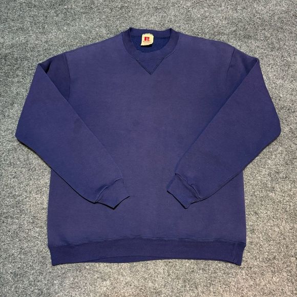 Russell Athletic Other - Vintage 70s Russell Athletic Blank Crewneck Sweatshirt Navy Blue USA